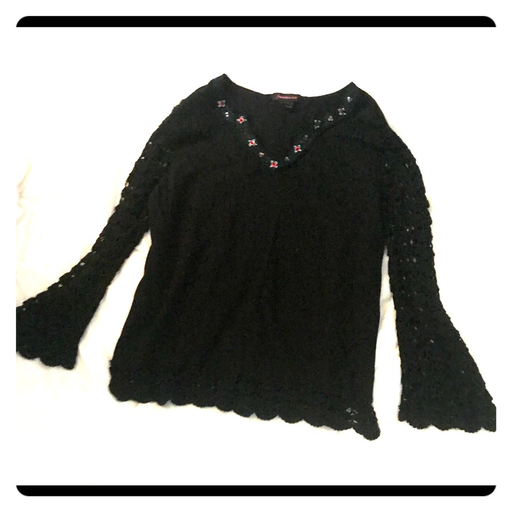 EUC Francesca Rose long sleeves top size M